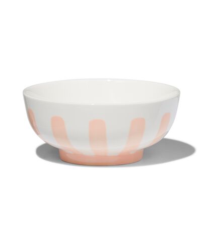 schaaltje &Oslash;11cm Tafelgenoten new bone wit met roze