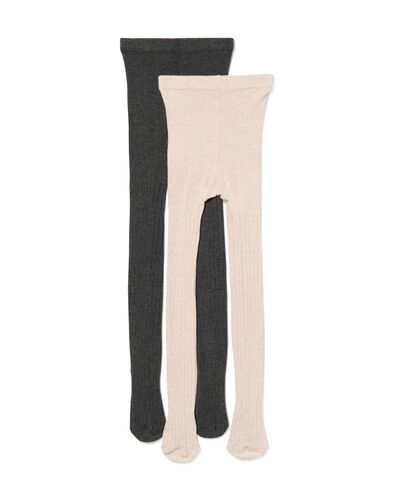 kinder maillots met katoen - 2 paar beige