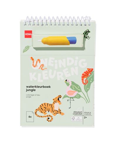 waterkleurboek jungle 2+