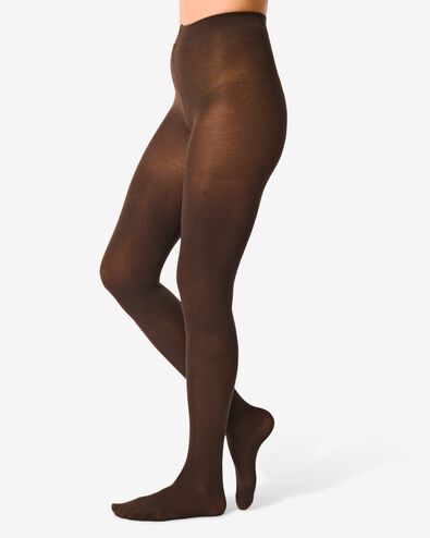 maillot katoen 100denier bruin
