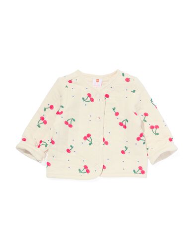 babyvest gewatteerd ecru