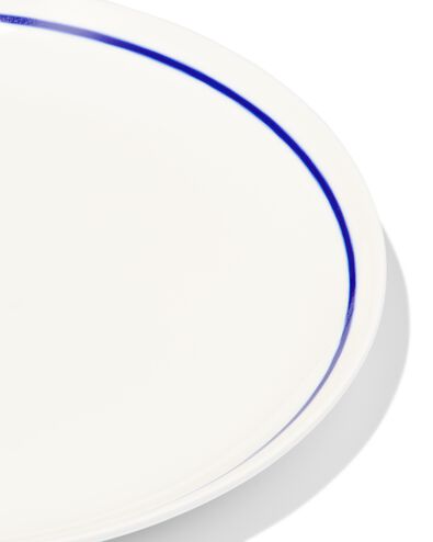 ontbijtbord &Oslash;21cm Tafelgenoten new bone wit met blauw