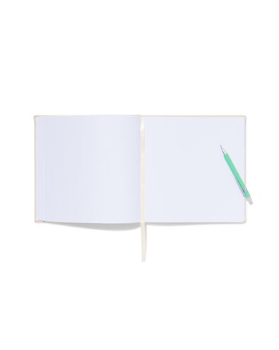 gastenboek 24x24.5 linnen ecru