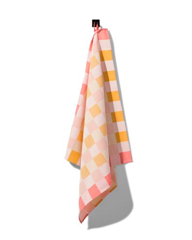 theedoek 65x65 katoen met ruiten