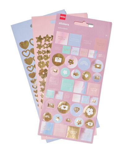 stickervellen 19x10 - 3 stuks