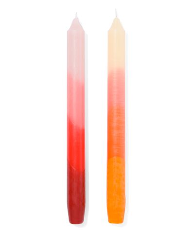 huishoudkaarsen dip-dye &Oslash;2.3x25 terra - 2 stuks
