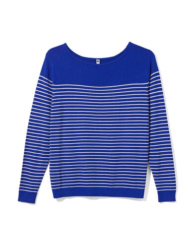 damestrui met strepen Olga blauw
