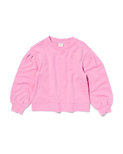 kindersweater met ballonmouw lichtroze