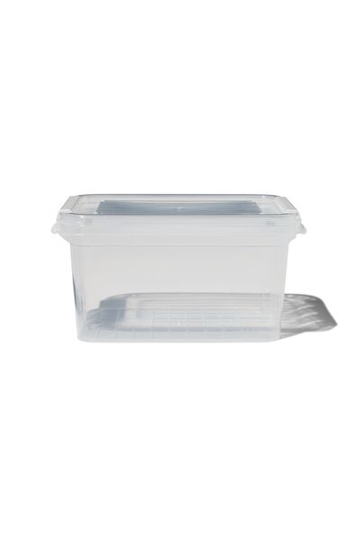 opbergdoos met deksel 1.2L Dublin transparant 18x12x10