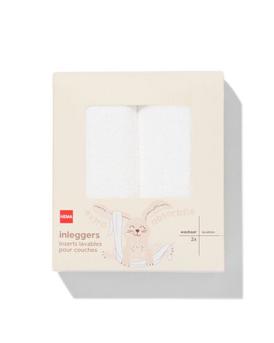 wasbare luier inleggers - 2 stuks