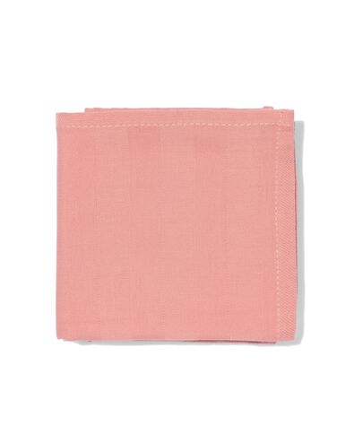 theedoek 65x65 katoen roze