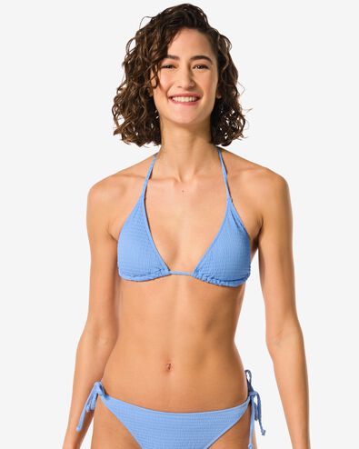 dames triangel bikinitop lichtblauw