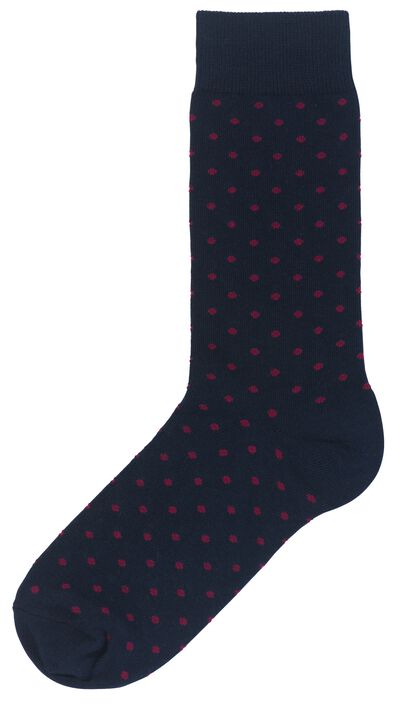 herensokken met katoen - 2 paar blauw