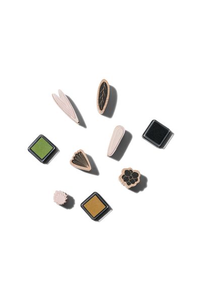 stempelset bladeren - 6 stuks