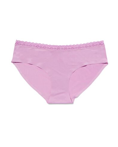 dames hipster second skin micro met kant  roze