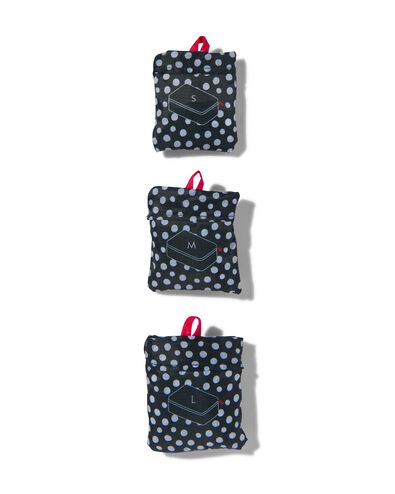 bagage organizers opvouwbaar - 3 stuks - donkerblauw
