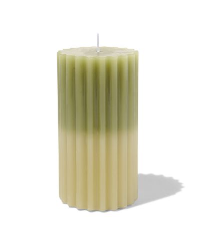 pilaarkaars met ribbels &Oslash;7x13 groen