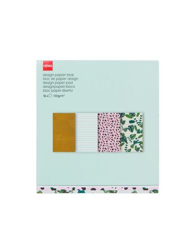 papierblok jungle - 16 stuks