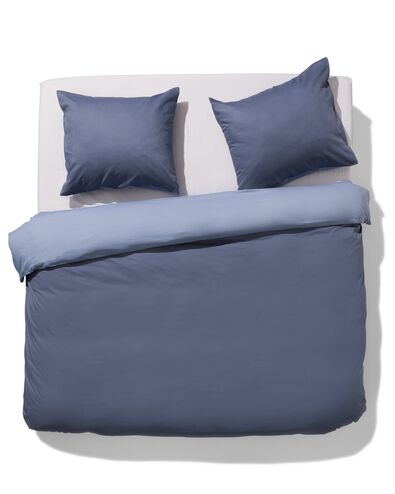 dekbedovertrek 240x200/220 katoen lyocell blauw