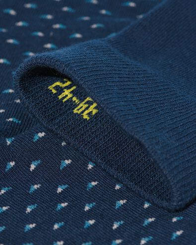 heren sokken met katoen - 5 paar donkerblauw