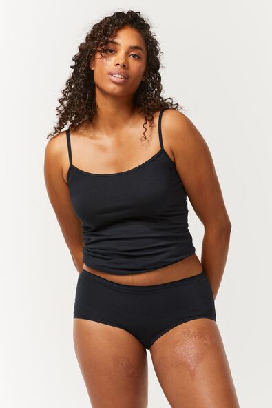 dames boxershort zacht katoen zwart