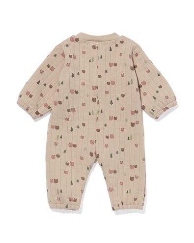 newborn jumpsuit doorgestikt grijs