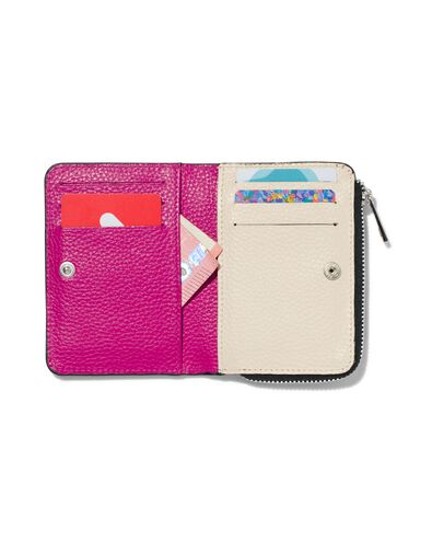 ritsportemonnee beige leer RFID 8.x11.5