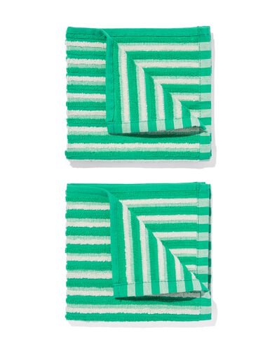 vaatdoekjes 30x30 katoen groen - 2 stuks