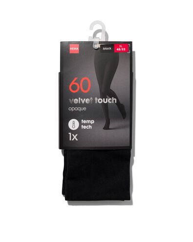 velvet temptech panty opaque 60 denier zwart