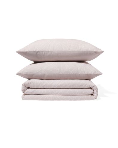 dekbedovertrek katoen 240x200/220 beige stiksel