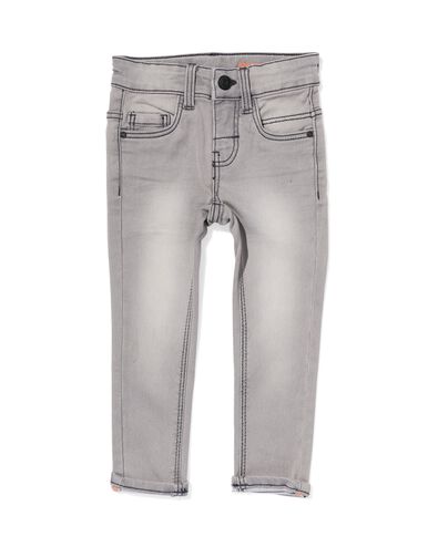kinder broek jogdenim skinny fit grijs