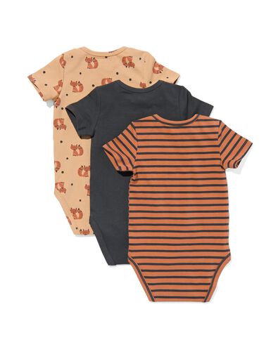 rompers met stretch - 3 stuks bruin