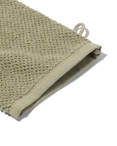 tweedekans washand recycled katoen 16x21 grijsgroen