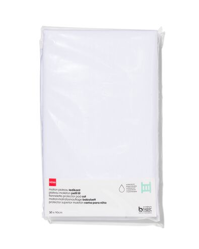 molton matrasbeschermer ledikant 50x90 waterdicht