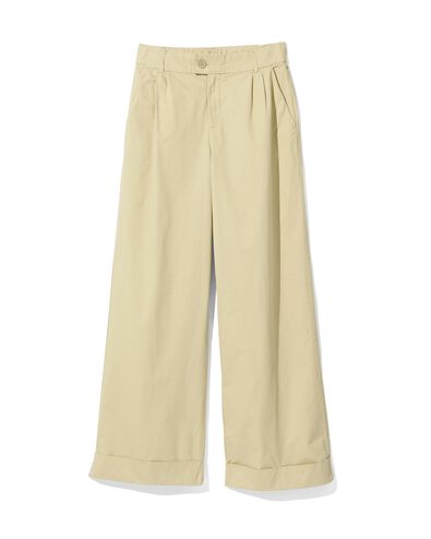 dames bandplooibroek Ivy khaki