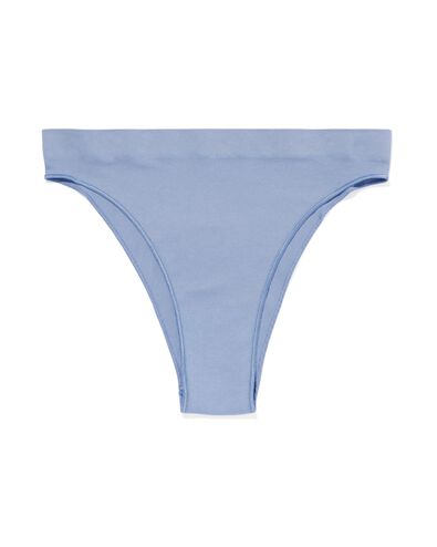 naadloze damesbrazilian rib blauw