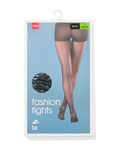panty fashion glitter naad 20denier zwart