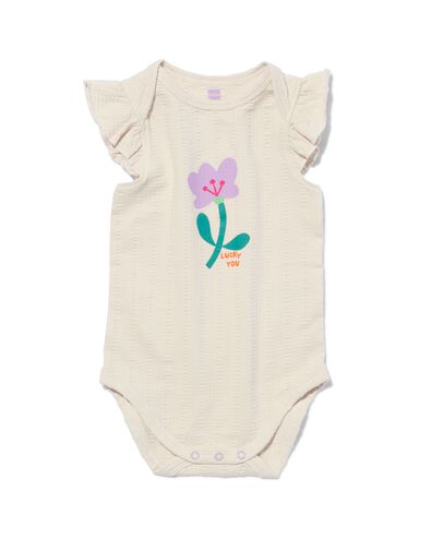 romper biologisch katoen met stretch beige