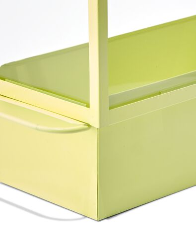 kweekkasje 11.5x23x17 geel metaal/glas