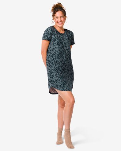 dames nachthemd micro groen