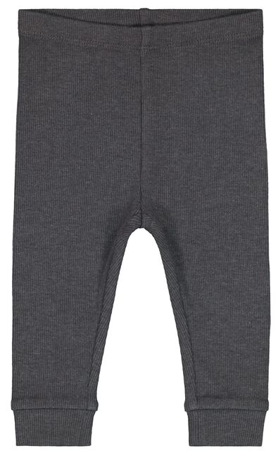 baby leggings rib - 2 stuks grijs