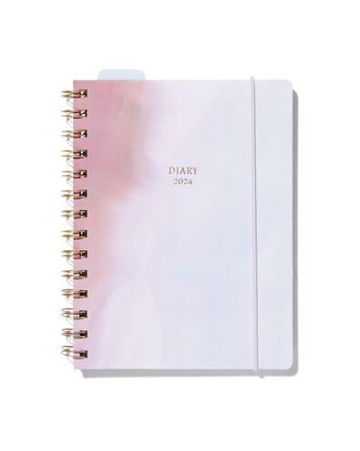 agenda met spiraal 2024 pastel 18.3x14