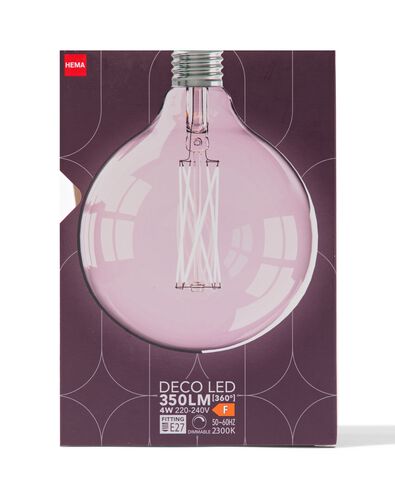 led globe clear E27 4W 350lm g125