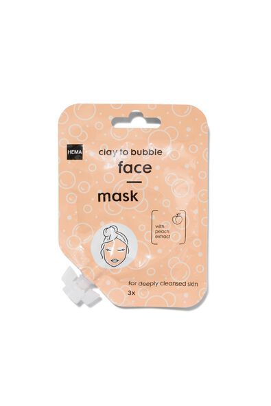 gezichtsmasker klei bubbels