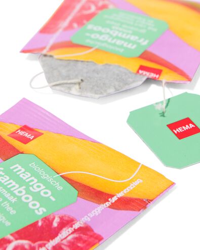 biologische groene thee mango framboos - 20 stuks