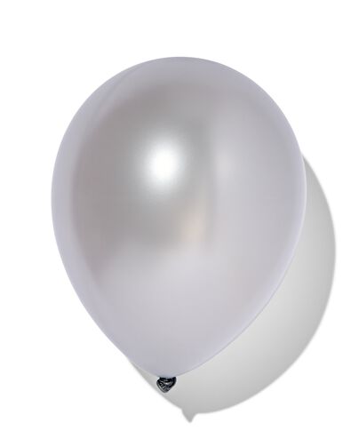ballonnen metallic zilver &Oslash;32cm - 10 stuks