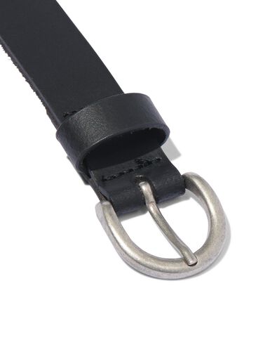 damesriem leer nerf 2.5cm zwart
