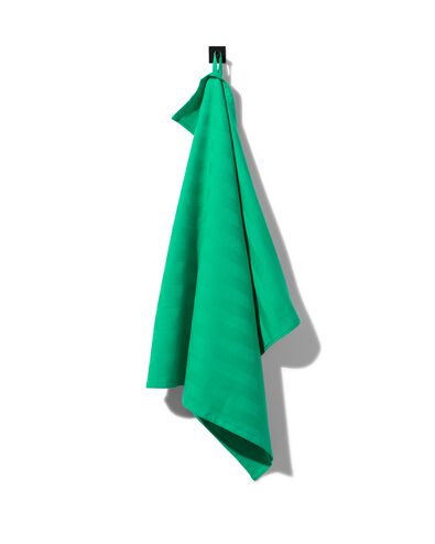 theedoek 65x65 katoen groen