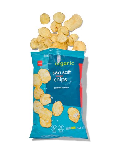 chips met zeezout biologisch 125gram
