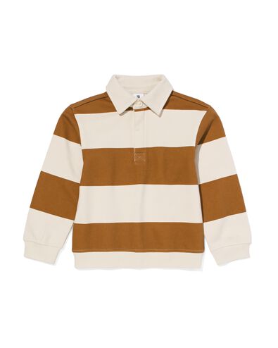 kindersweater strepen bruin